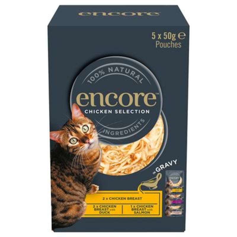 Encore Cat Gravy Pouch Mix 5 x 50g