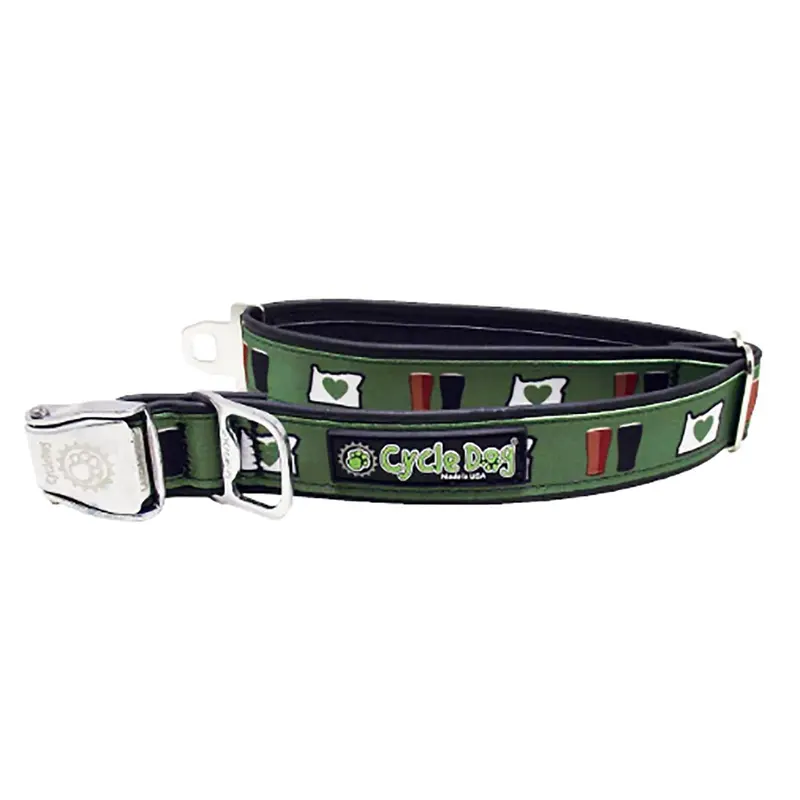 Cycle Dog Oregon Love Metal Latch Dog Collar