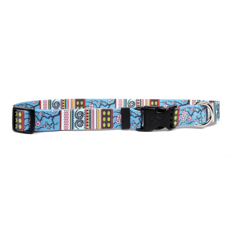 Cherry Blossoms Dog Collar by Yellow Dog