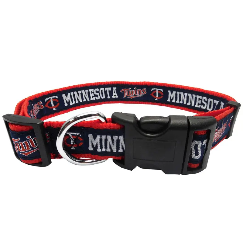 Minnesota Twins Officially Licensed Ribbon Dog Collar
