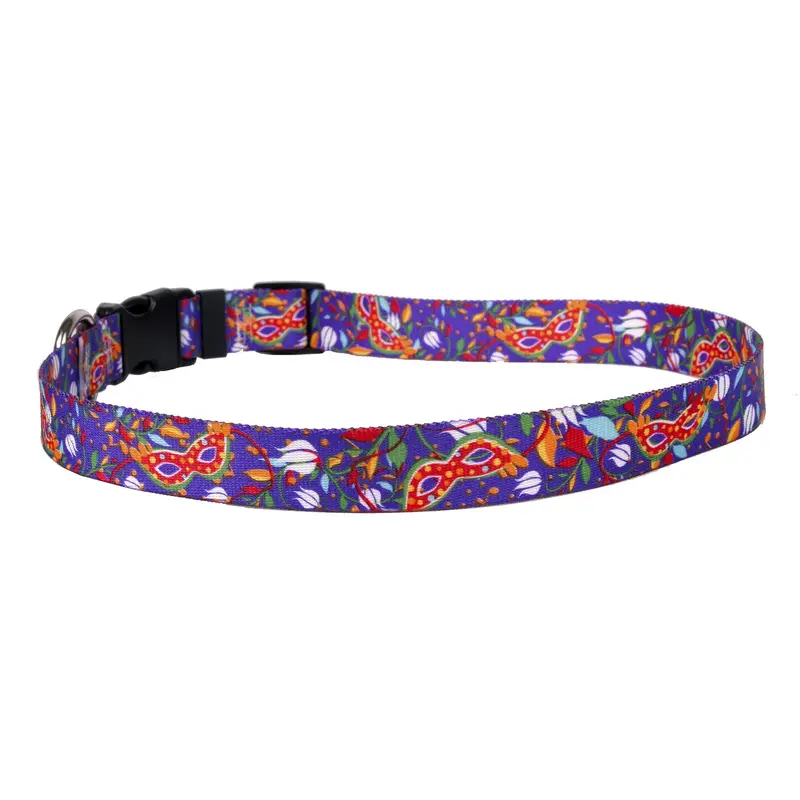 Mardi Gras Dog Collar by Yellow Dog