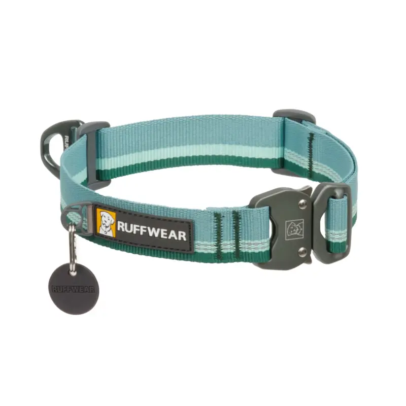 RuffWear Top Rope Dog Collar - River Rock Green