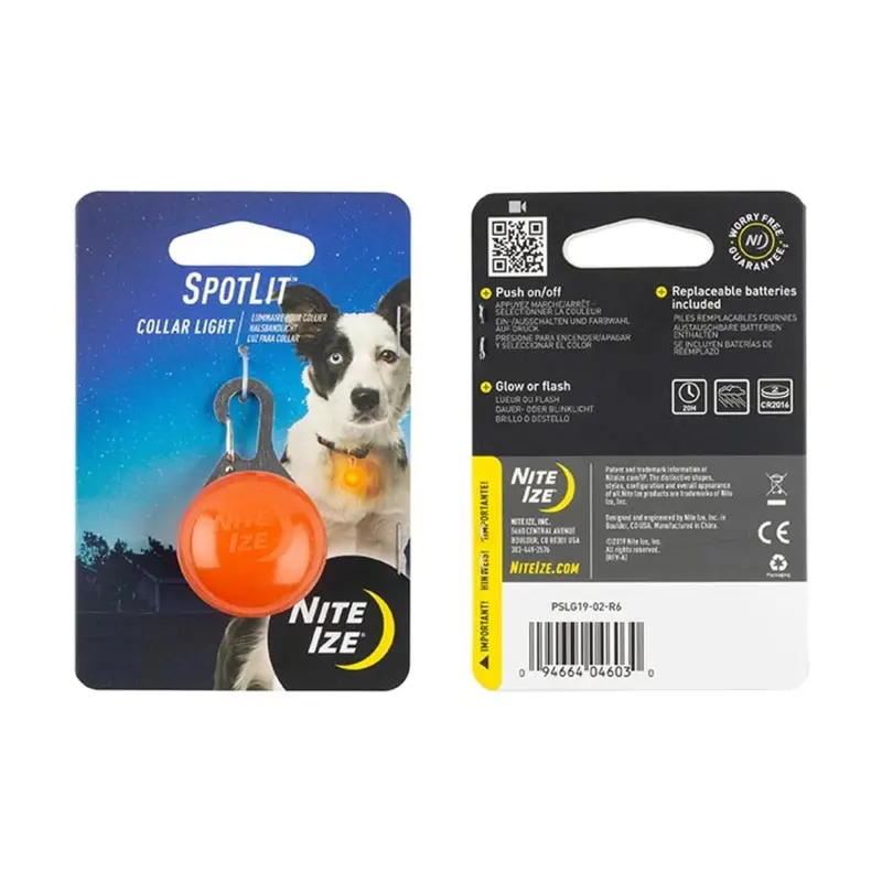 Nite Ize SPOTLit LED Dog Collar Light and Safety Flasher