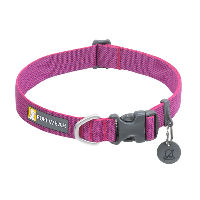 RuffWear Hi & Light Dog Collar - Alpenglow Pink