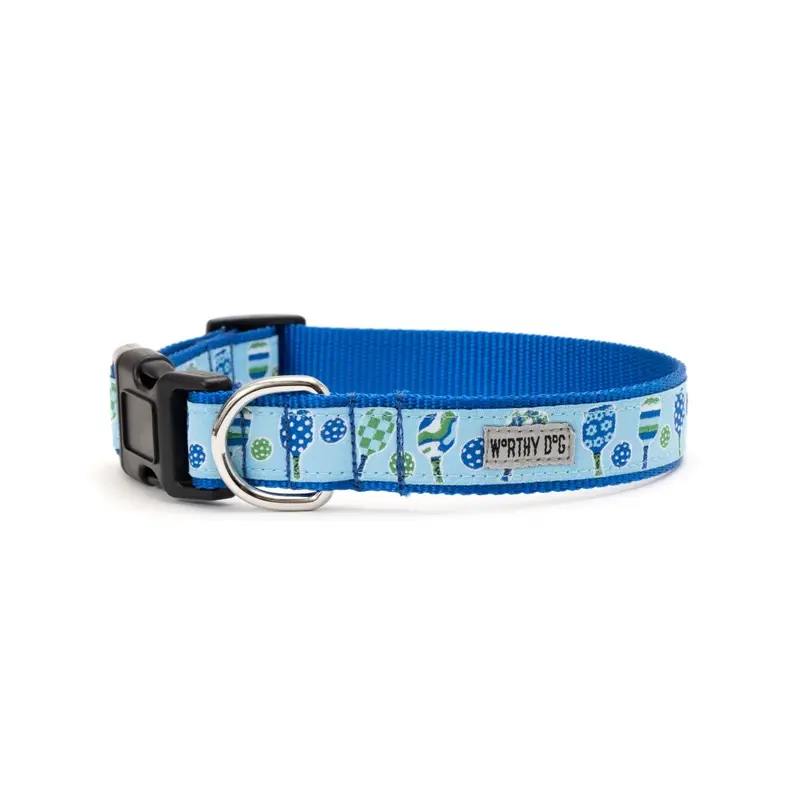 Worthy Dog Pickleball Dog Collar - Blue