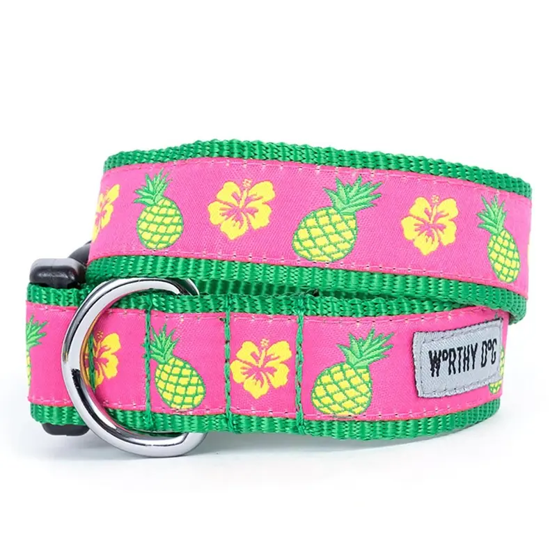 Worthy Dog Pineapples Dog Collar
