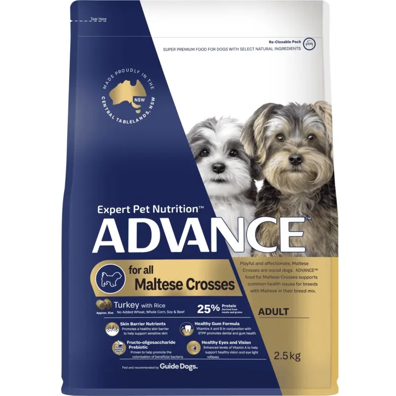 Advance Maltese Crosses Turkey with Rice Adult Dog Dry Food