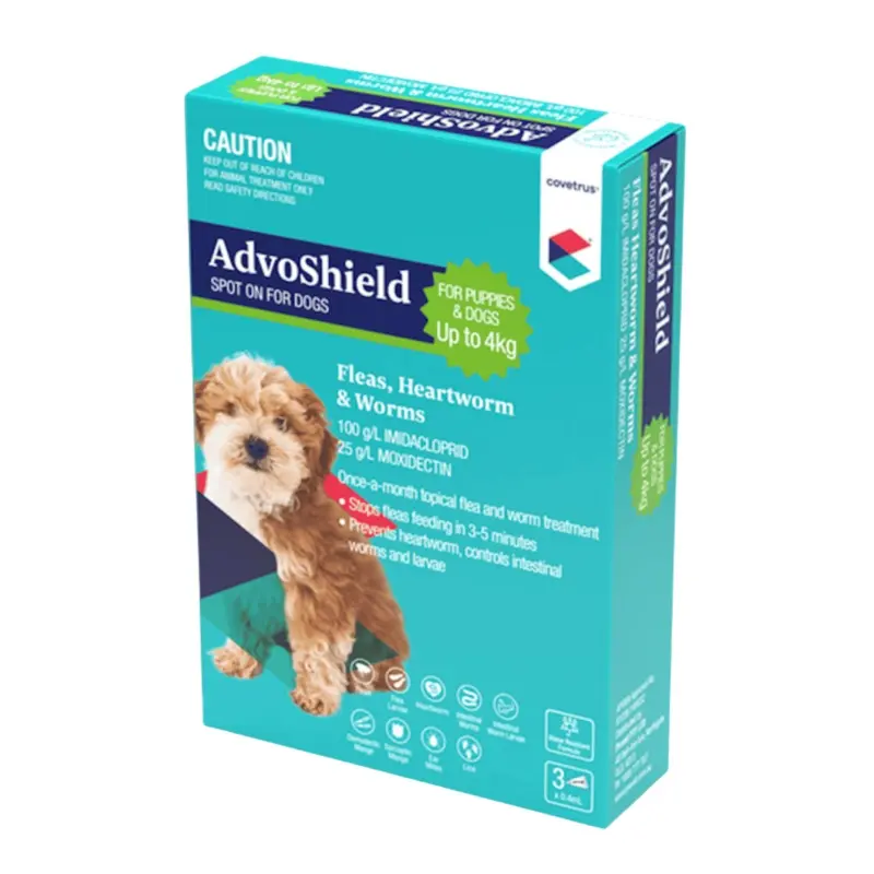 Covetrus AdvoShield Spot On for Puppies & Dogs up to 4kg