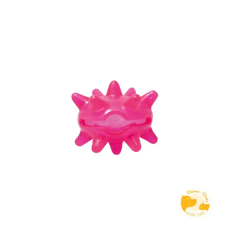 Vetopop by Genia Pink Treat Dispensing Sea Urchin Dog Toy