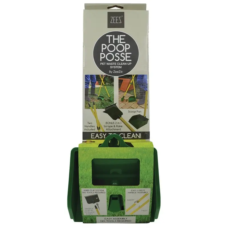 Zeez Poop Posse Pet Waste Clean-Up Brush and Pan