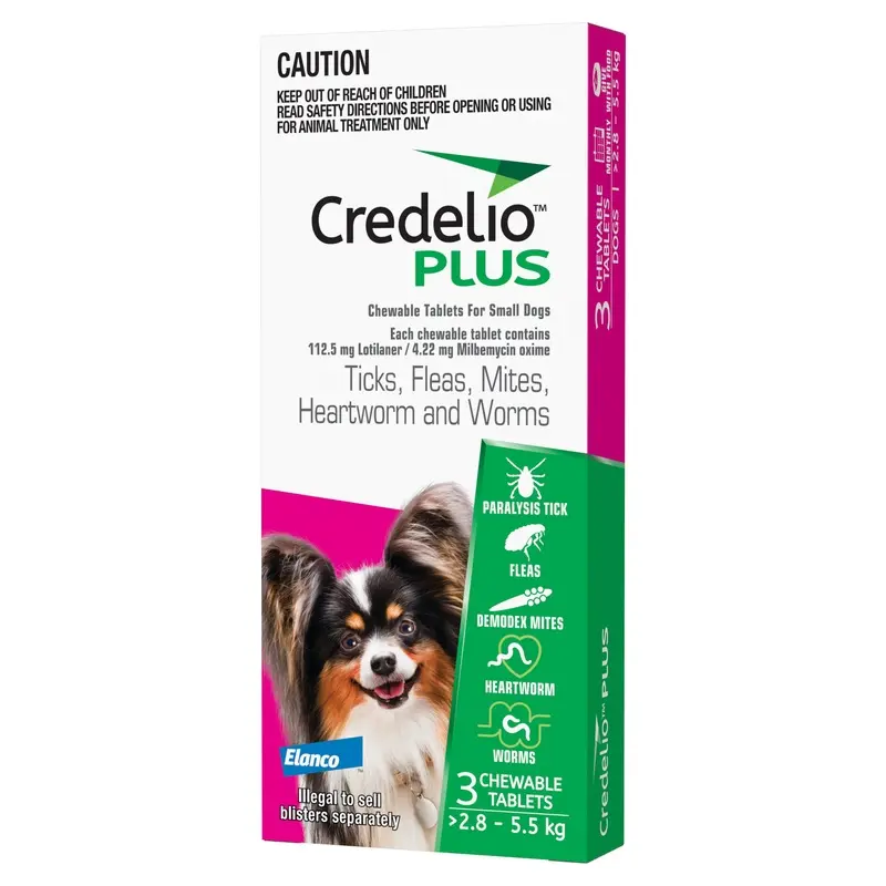Credelio Plus For Small Dogs 2.8-5.5kg Pink
