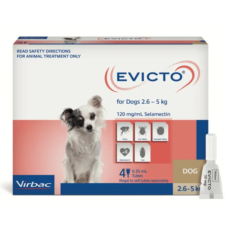 Evicto Spot-On for Very Small Dogs (2.6-5kg)