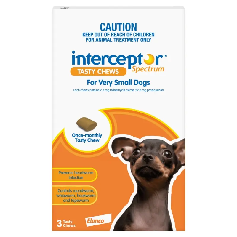 Interceptor Spectrum Very Small Dogs Orange (< 4 kg)
