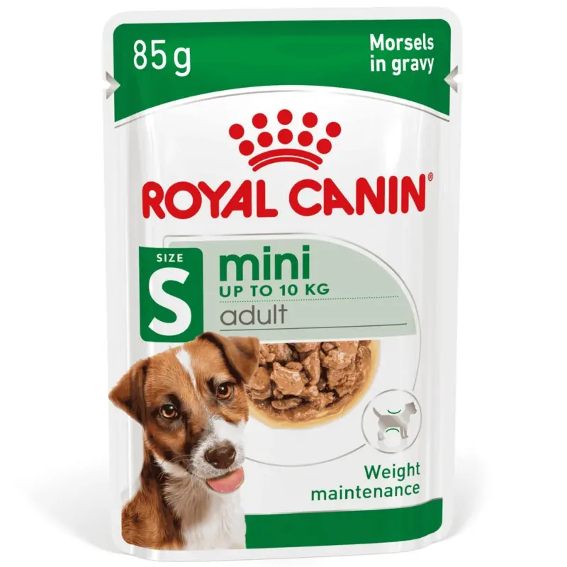 Royal Canin Mini Chunks in Gravy Adult Dog Wet Food 85g Pouches