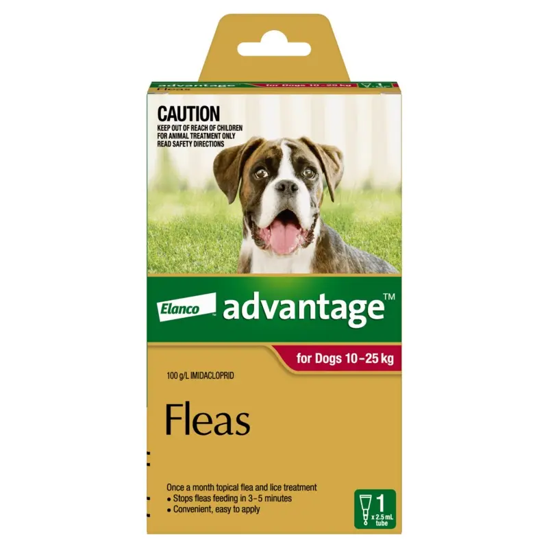 Advantage Red Large Dog (10-25kg)