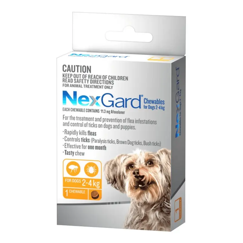 NexGard Chewables for Very Small Dogs (2-4 kg)