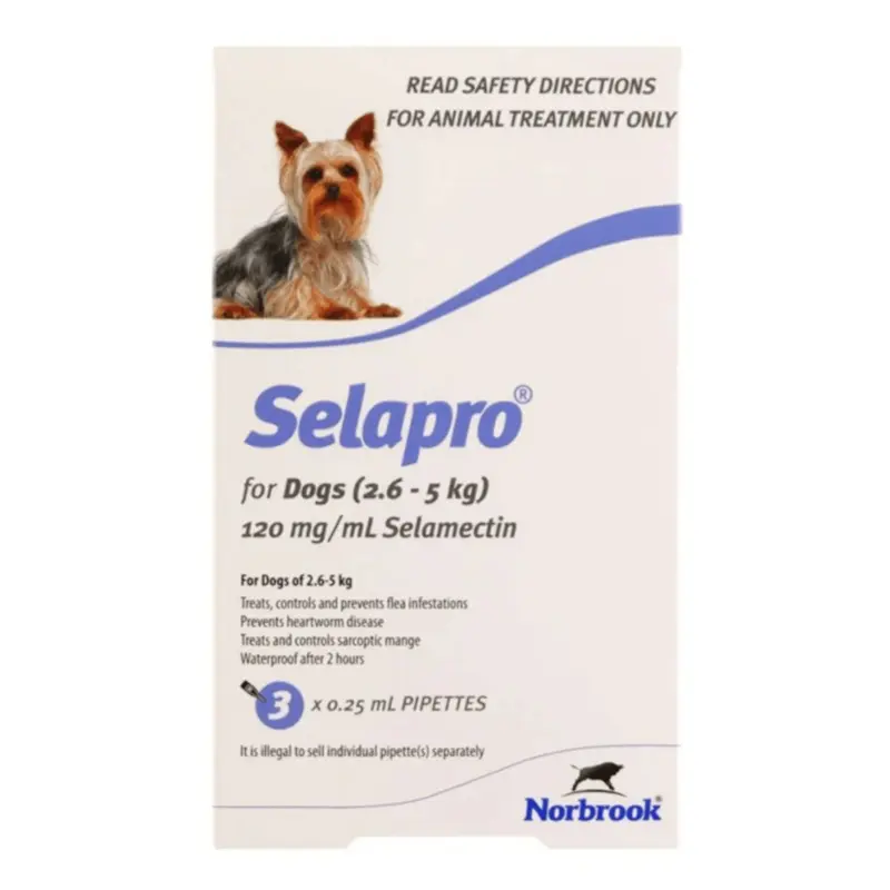 Selapro Spot On for Very Small Dogs 2.6-5kg