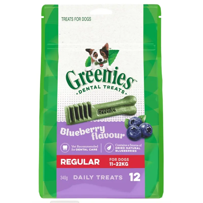 Greenies Blueberry Treat Pack Regular (12 treats)