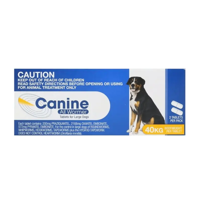 Value Plus Canine All Wormer Tablets for Dogs 40kg
