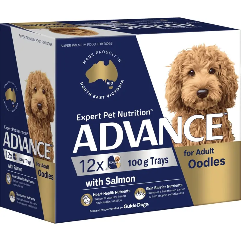 Advance Oodles with Salmon Adult Dog Wet Food 100g Trays