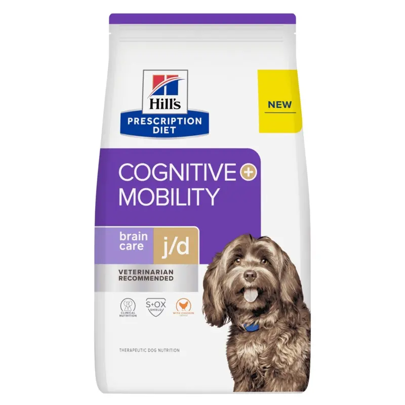 Hill's Prescription Diet Brain Care + j/d Mobility with Chicken Adult Dog Dry Food
