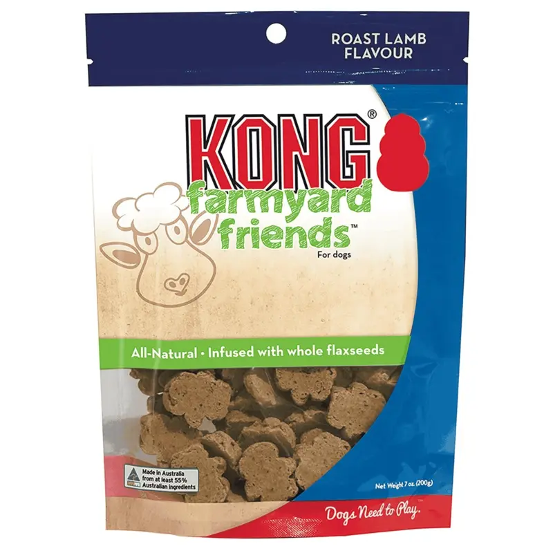 Kong Farmyard Friends Roast Lamb Dog Treats 200g