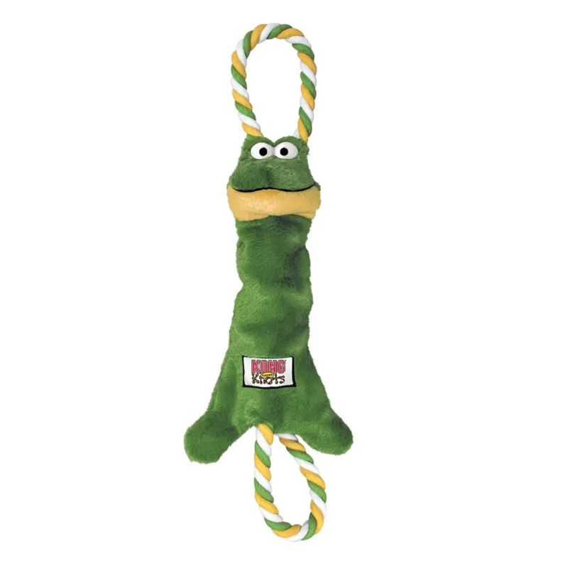 KONG Tugger Knots Frog Dog Toy
