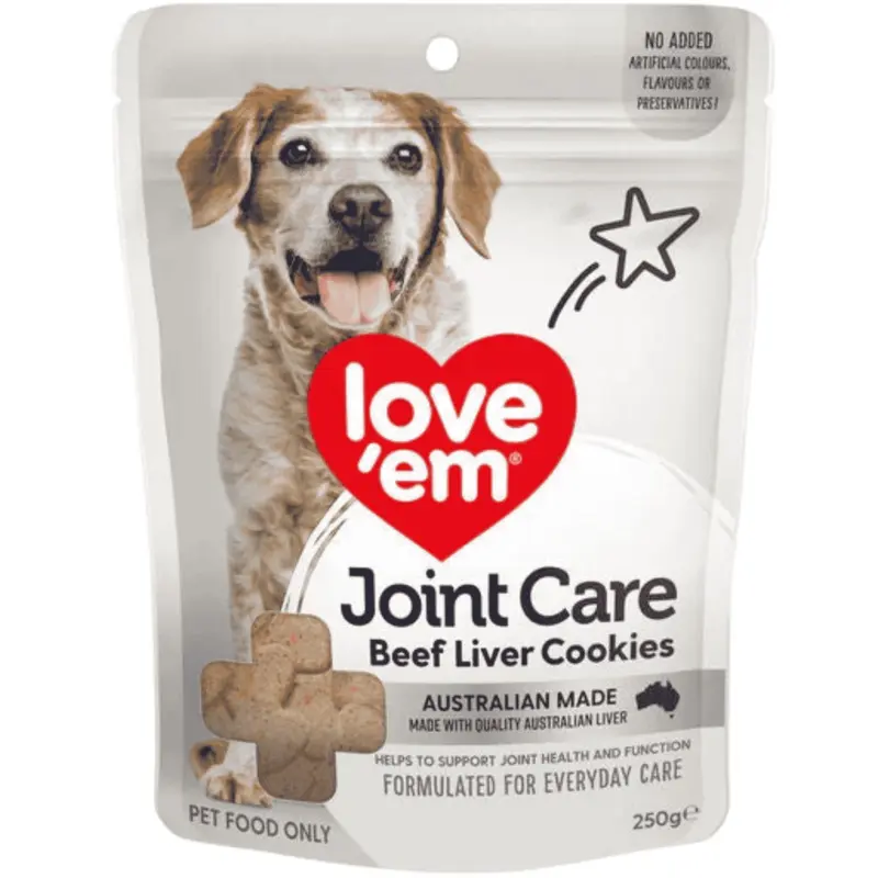Love Em Joint Care Beef Liver Cookies Dog Treats