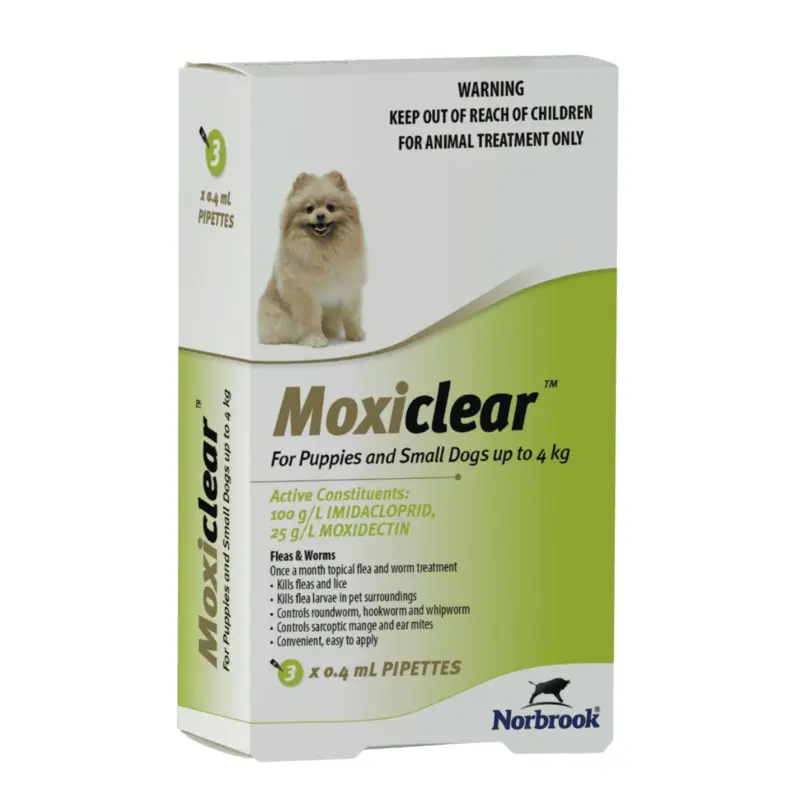 Moxiclear for Puppies and Small Dogs up to 4kg