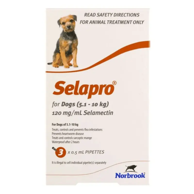 Selapro Spot On for Small Dogs 5-10kg