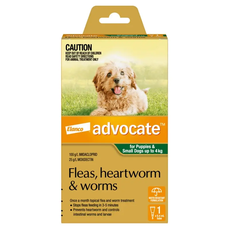 Advocate Green for Puppies & Small Dogs