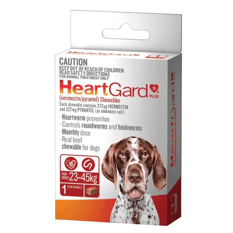 HeartGard 30Plus For Large Dogs (23-45 kg) Red