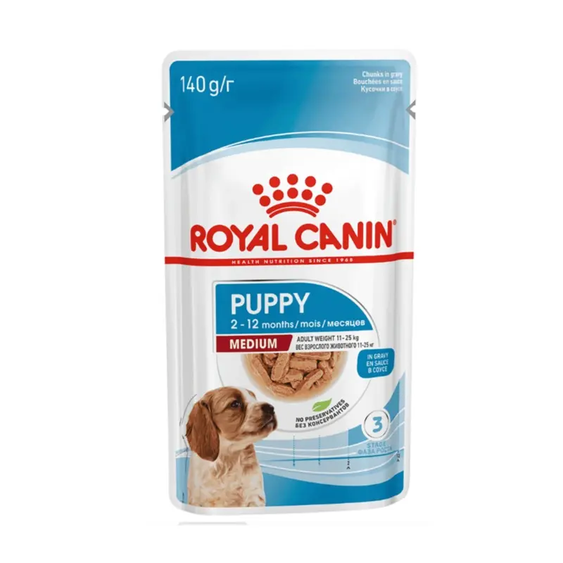 Royal Canin Medium Puppy Wet Food 140g Pouches