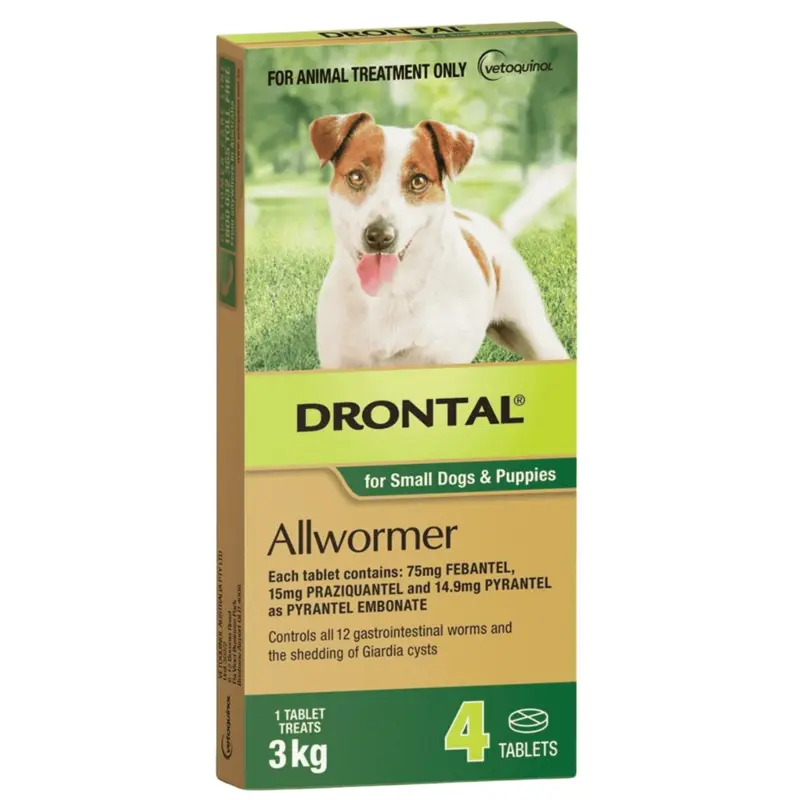 Drontal Allwormer Tablets for Small Dog/Puppy
