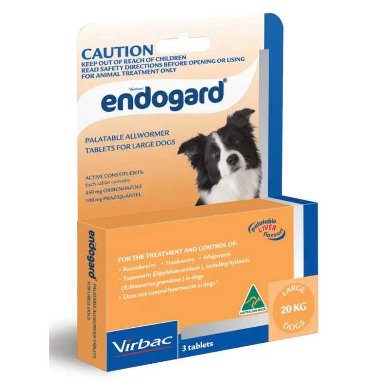 Endogard Palatable Allwormer for Large Dogs (20kg)