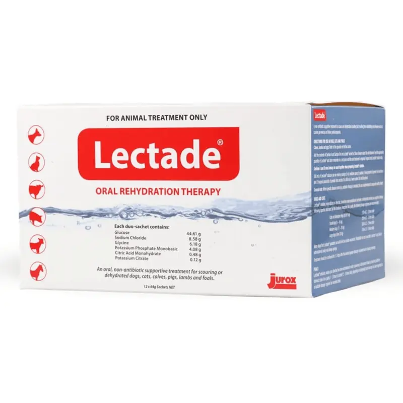 Jurox Lectade Oral Rehydration Therapy Sachets