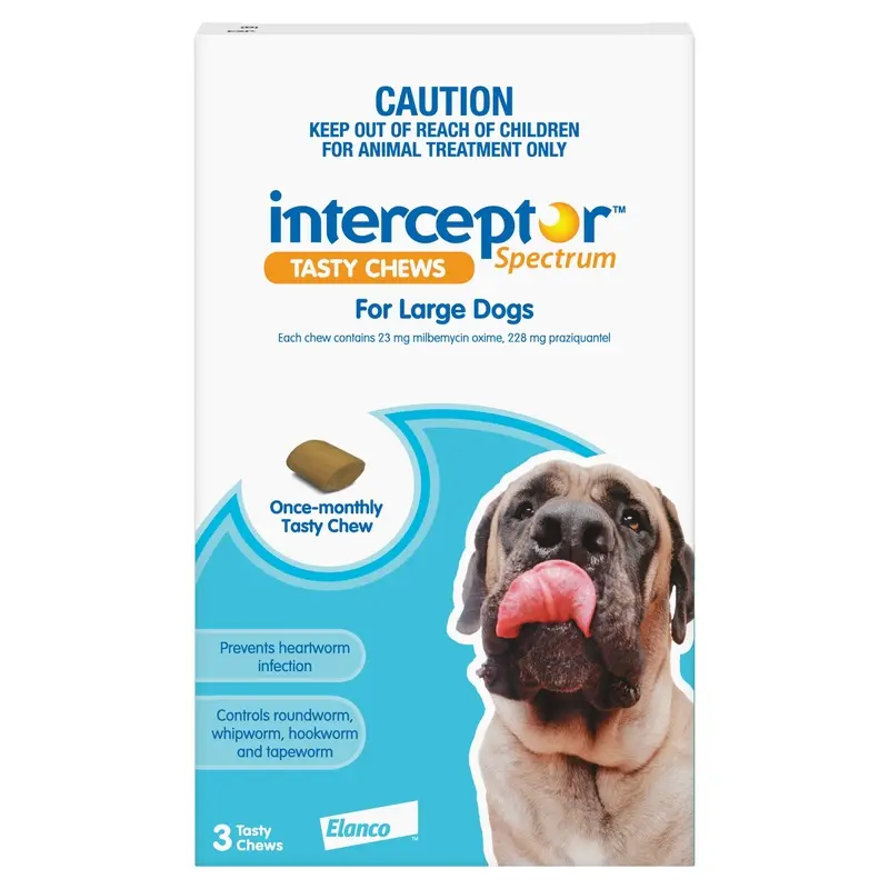 Interceptor Spectrum Large Dogs (22-45kg) Blue
