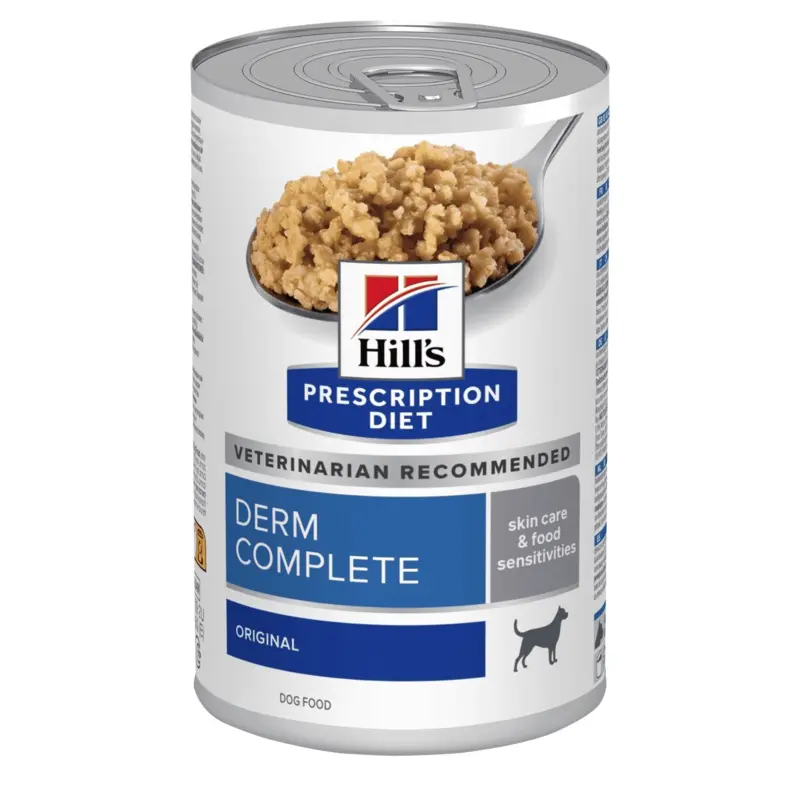 Hill's Prescription Diet Derm Complete Adult Dog Wet Food 370g Cans
