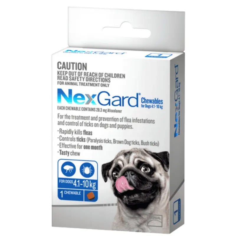 NexGard Chewables for Small Dogs (4.1 - 10 kg)