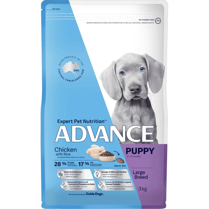 Advance Chicken & Rice Puppy Plus Growth Large Breed Dry Food
