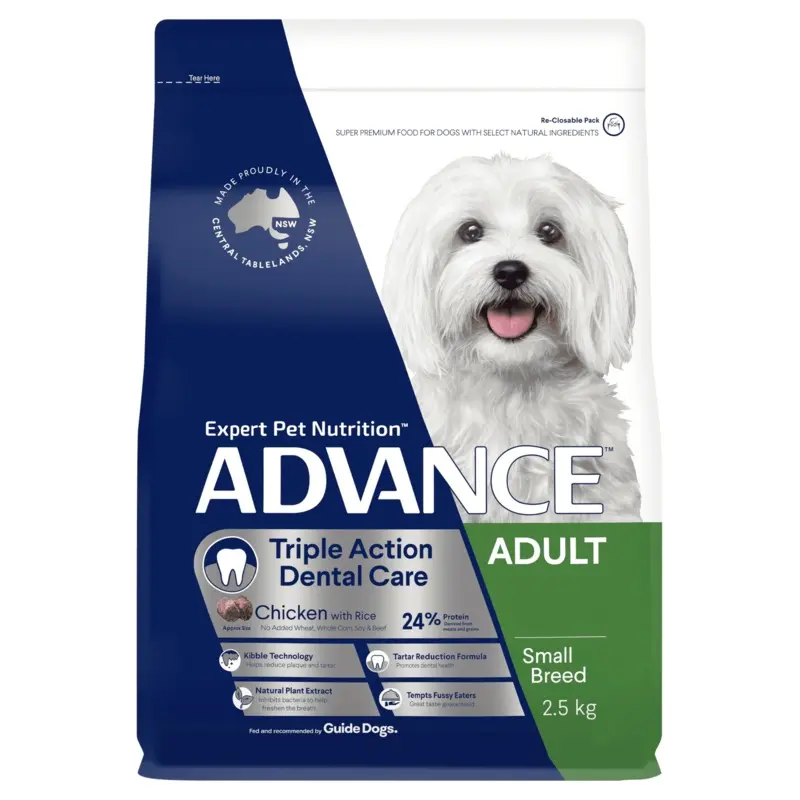 Advance Triple Action Dental Care Chicken with Rice Small Breed Dog Dry Food
