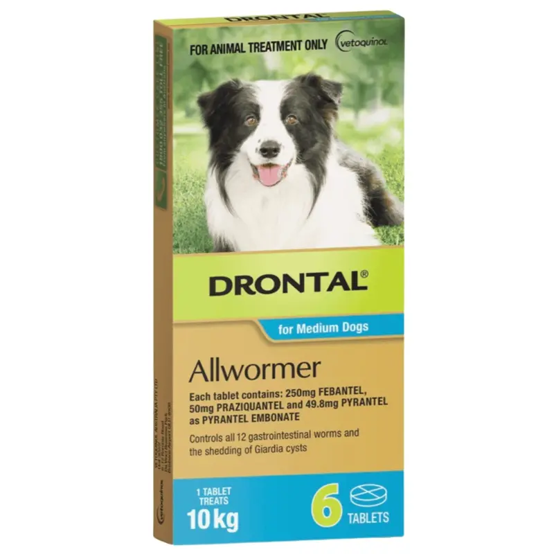 Drontal Allwormer Tablets for Medium Dogs