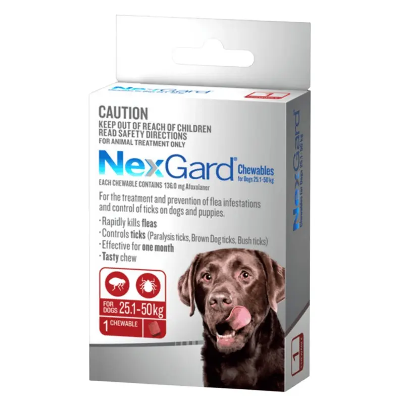 NexGard Chewables for Large Dogs (25.1 - 50 kg)