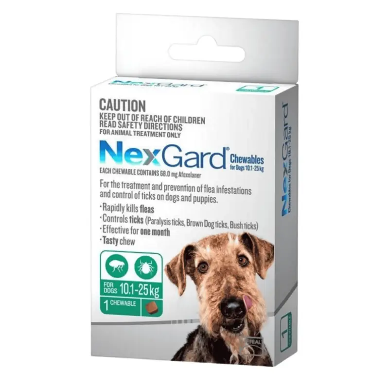 NexGard Chewables for Medium Dogs (10.1 - 25 kg)