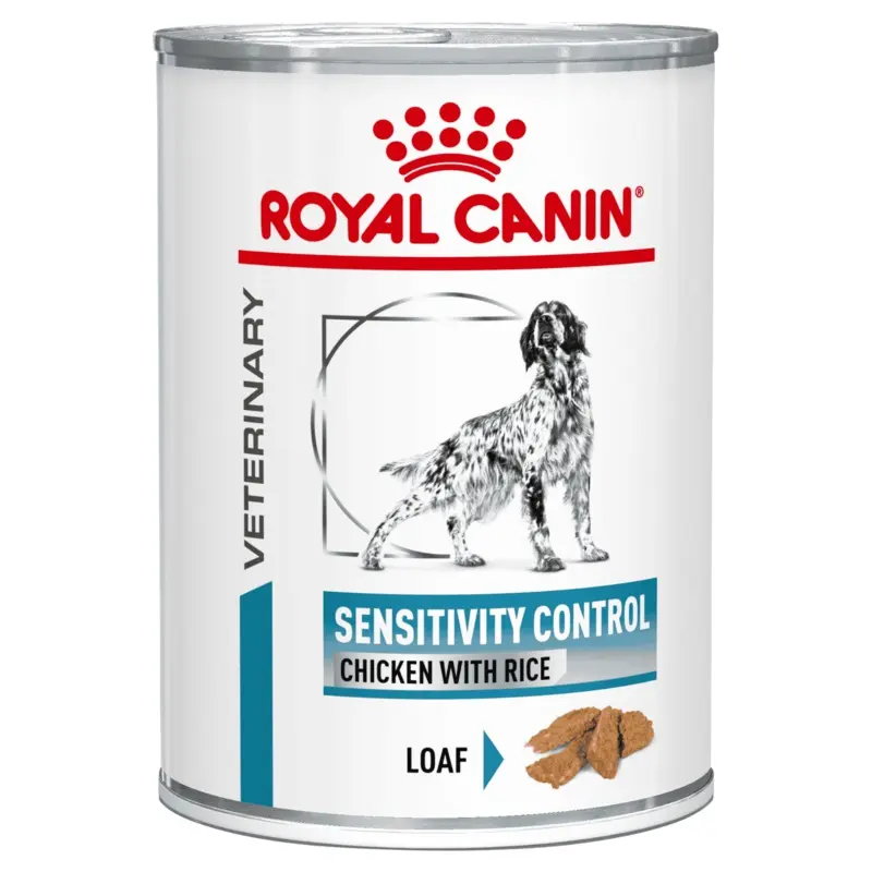 Royal Canin Veterinary Sensitivity Control Chicken with Rice Wet Dog Food 410g Cans