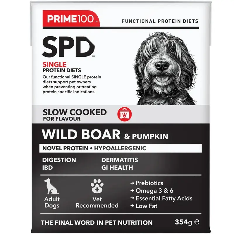 Prime100 SPD Slow Cooked Wild Boar & Pumpkin 354g