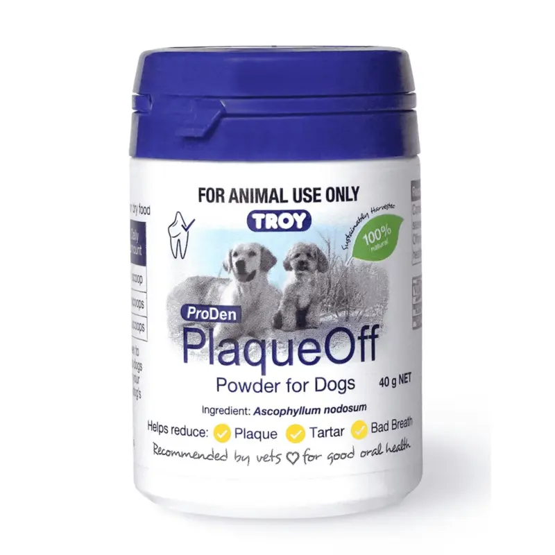 Troy PlaqueOff for Dogs
