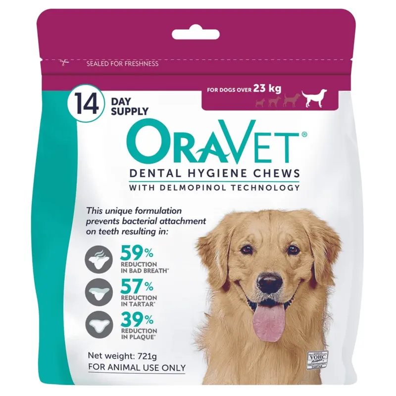 OravetDental Hygiene Chews For Large Dogs (Over 23kg)