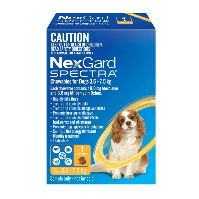 NexGard Spectra for Small Dogs (3.6 - 7.5 kg)