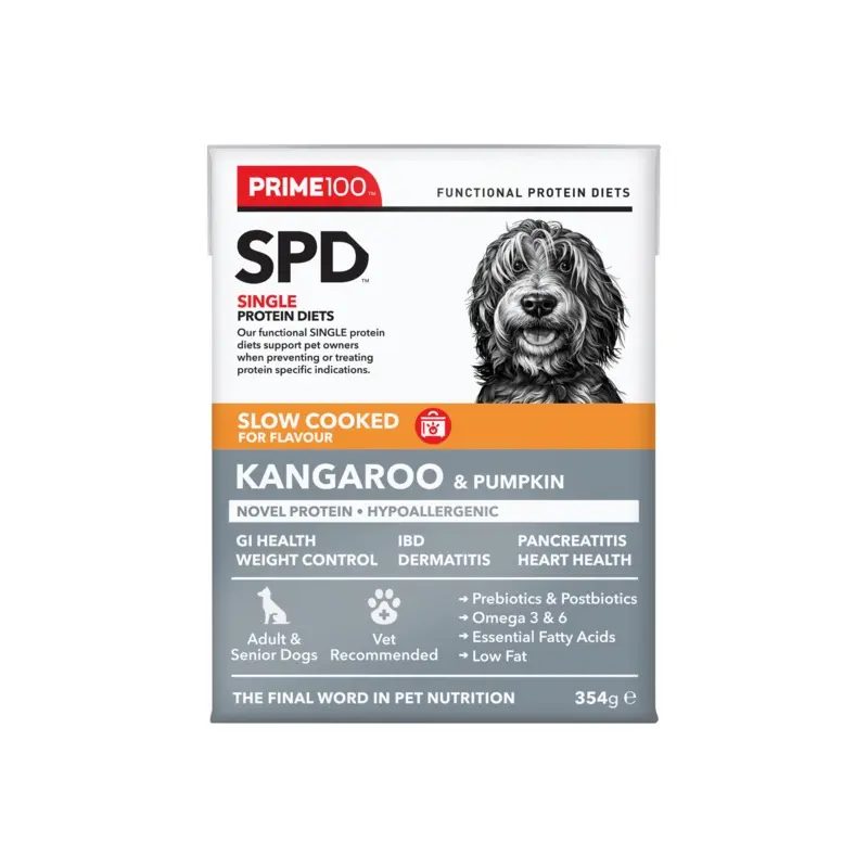 Prime100 SPD Slow Cooked Kangaroo & Pumpkin 354g